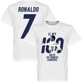 Ronaldo 7 100 Goles El Rey T-Shirt - L