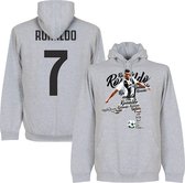Ronaldo 7 Script Hooded Sweater - Grijs - XL