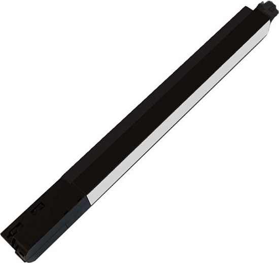 Wolk Luxe barrière LED Railverlichting - Balk - 20W 1 Fase - Warm Wit 3000K - Mat Zwart  Aluminium - 40cm... | bol.com