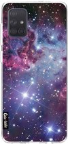 Casetastic Samsung Galaxy A71 (2020) Hoesje - Softcover Hoesje met Design - Nebula Galaxy Print