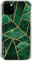 Casetastic Apple iPhone 11 Pro Hoesje - Softcover Hoesje met Design - Deep Emerald Print