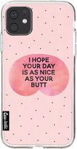 Casetastic Apple iPhone 11 Hoesje - Softcover Hoesje met Design - Nice Butt Print