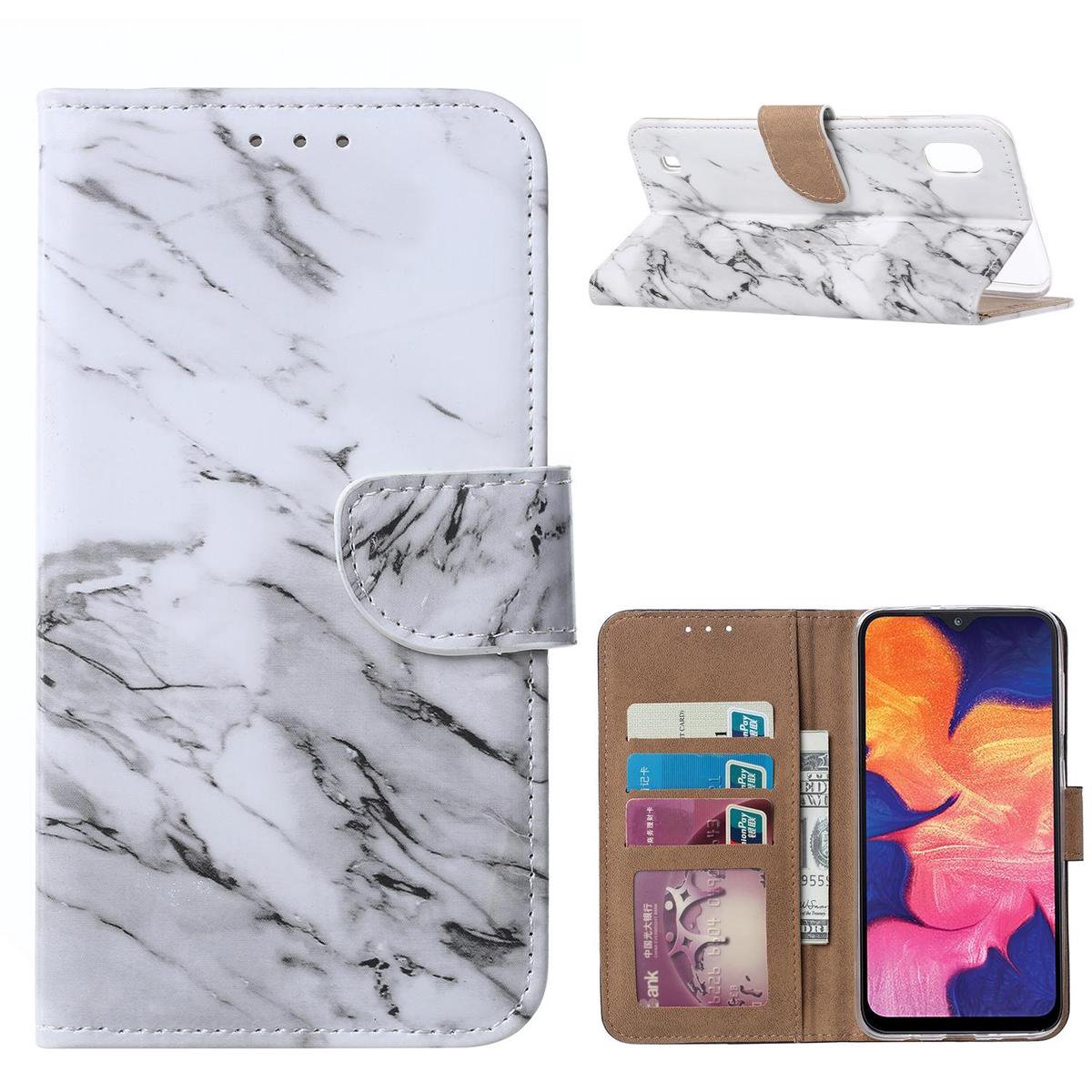 Telefoon Hoesje met pasjeshouder voor Samsung Galaxy Note 10 Plus - Turquoise - van Bixb