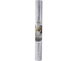 HomePlaceEU Tafelloper Rechthoekig 40 x 180 cm Zilver