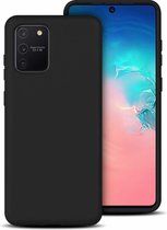 Hoesje Geschikt Voor Samsung Galaxy S10 Lite (2020) TPU hoesje Back Cover - Zwart