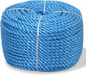 Touw gedraaid 14 mm 250 m polypropyleen blauw