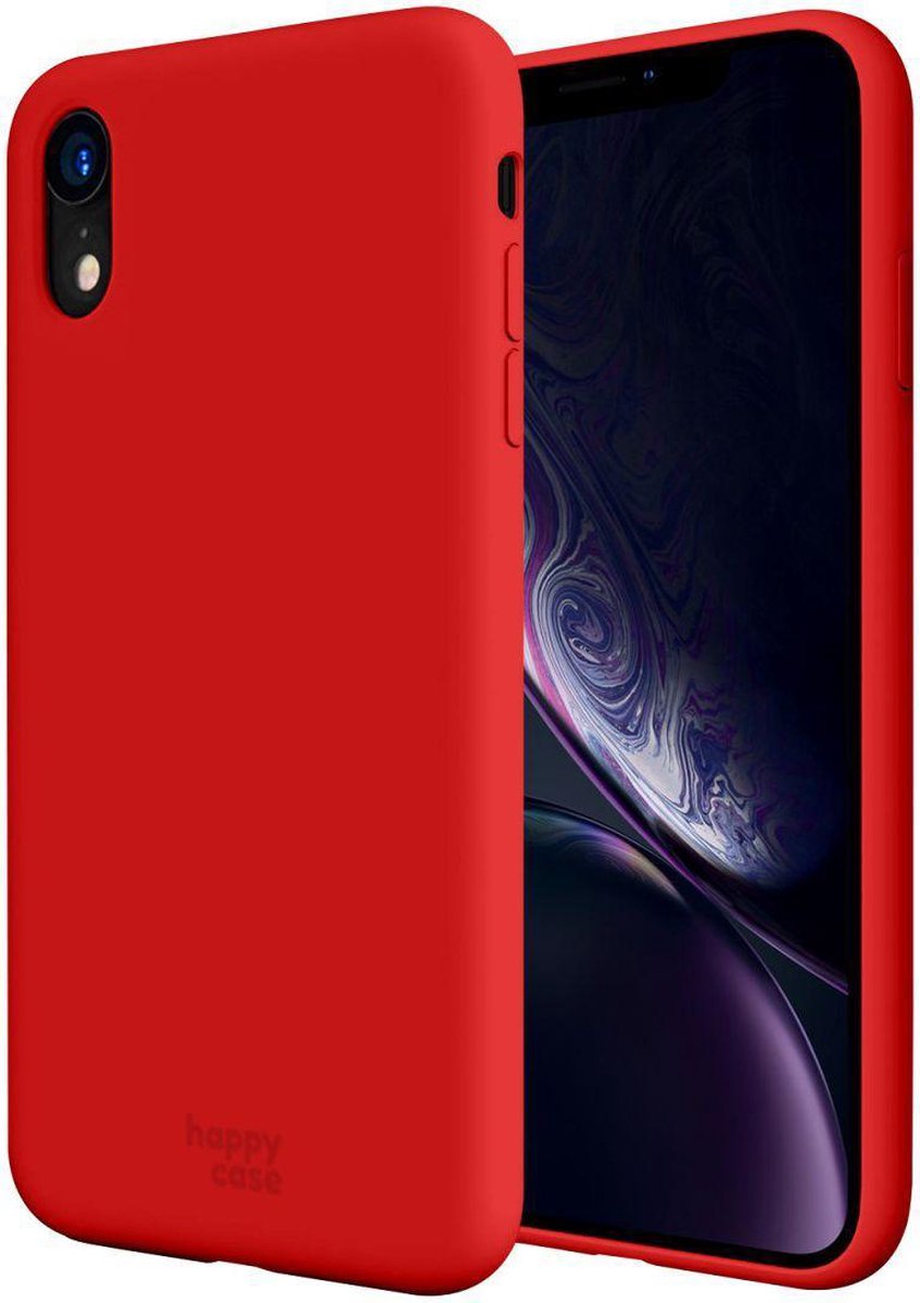 HappyCase Apple iPhone XR Hoesje Siliconen Back Cover Rood | bol.com