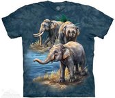 The Mountain Adult Unisex T-Shirt - Asian Elephant Collage