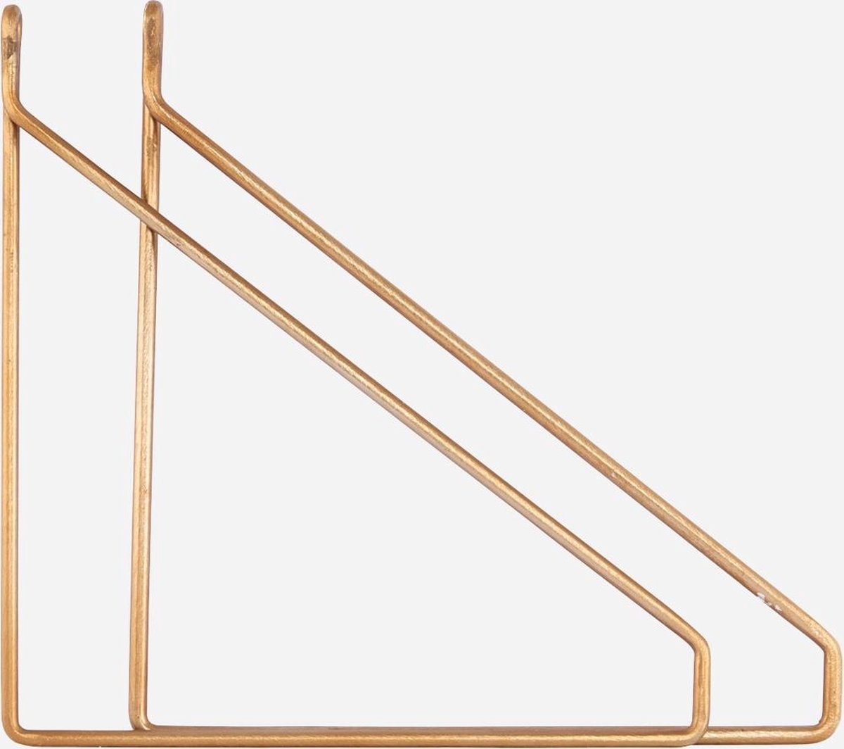 Plankdragers messing set van 2