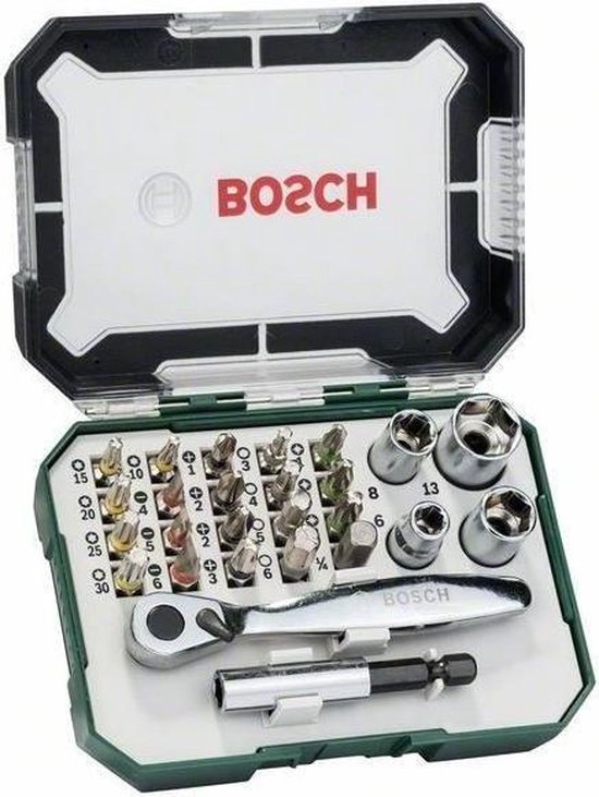 Bosch X-Line bitset- en ratelset 26-delig - Bosch