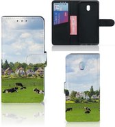 Cuir de Première Qualité Housse pour Xiaomi Redmi 8A Coque Les Vaches Hollandaises