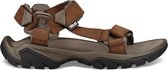 Teva Terra Fi 5 Leather heren sandalen middenbruin