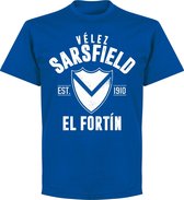 Velez Sarsfield Established T-Shirt - Blauw - 4XL