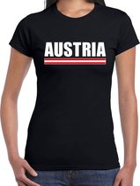 Austria / Oostenrijk supporter t-shirt zwart voor dames M