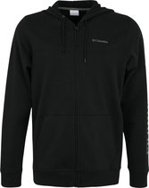 Columbia Logo Fleece FZ Hoodie 1889161010, Mannen, Zwart, Sporttrui casual maat: M EU