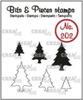 Crealies Bits & Pieces stempel no.202 Boompjes