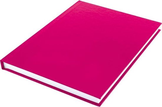 Opgewonden zijn klant Derde schrift A5 met harde kaft roze, 80 grams papier K-5521 | bol.com