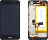 Huawei P8 Lite (ALE-L21) Lcd Display / Beeldscherm Module, Zwart, 02350KCC