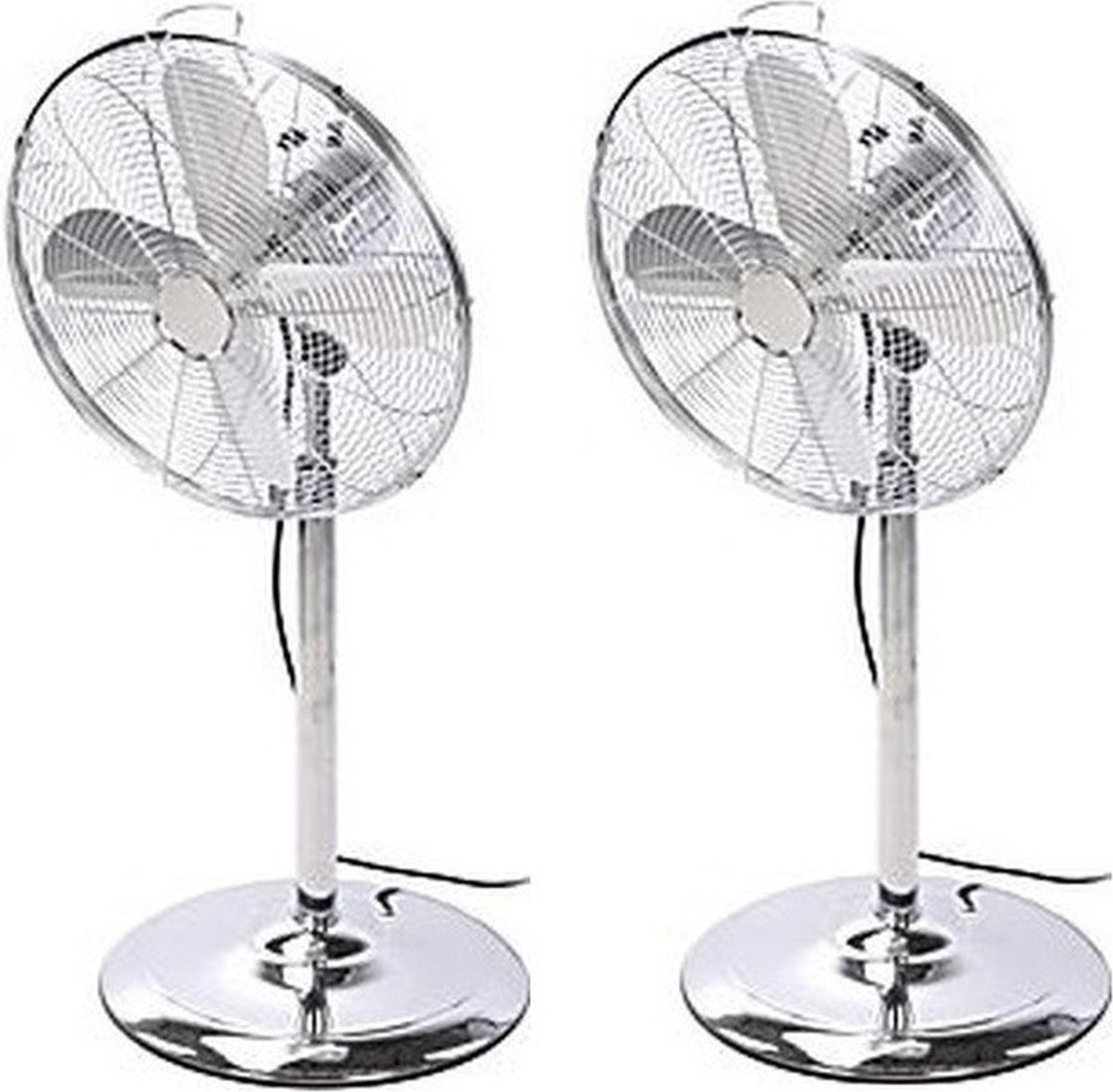 Staande ventilator Breeze bronskleurig, ronde voet, stil