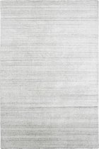 Handgeweven luxueus vloerkleed Legend - Wol - Lichtgrijs - 90x160 cm