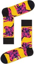 Happy Socks Andy Warhol Cow Sokken - Roze/Geel - Maat 41-46