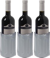3x Koelelement voor een fles 34 x 15 cm - Flessenkoelement - Drank/wijn/water flessen koel houden