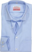 MARVELIS modern fit overhemd - mouwlengte 7 - lichtblauw - Strijkvrij - Boordmaat: 44