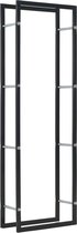 Haardhoutrek - Staal - Zwart - 50x20x150 cm