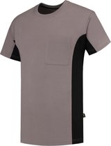 Tricorp t-shirt bi-color - Workwear - 102002 - khaki-zwart - maat L