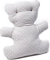 Gamberritos Decoratiekussen Teddybeer 32 X 34 Cm Grijs