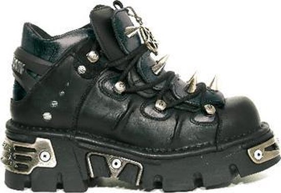 New Rock Lage schoenen -37 Shoes- M-110-S1 Zwart/Zilverkleurig