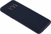 Zwarte Krokodil Hard Case Back Cover Hoesje Samsung Galaxy S8 Plus