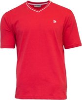 Donnay T-shirt met V-hals - Sportshirt - Heren - Rood (043) - maat M