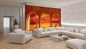 Harvest Sunset Through The Arches Photo Wallcovering