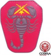 43 Scorpion Unit US Army militaire PVC patch embleem rood met velcro
