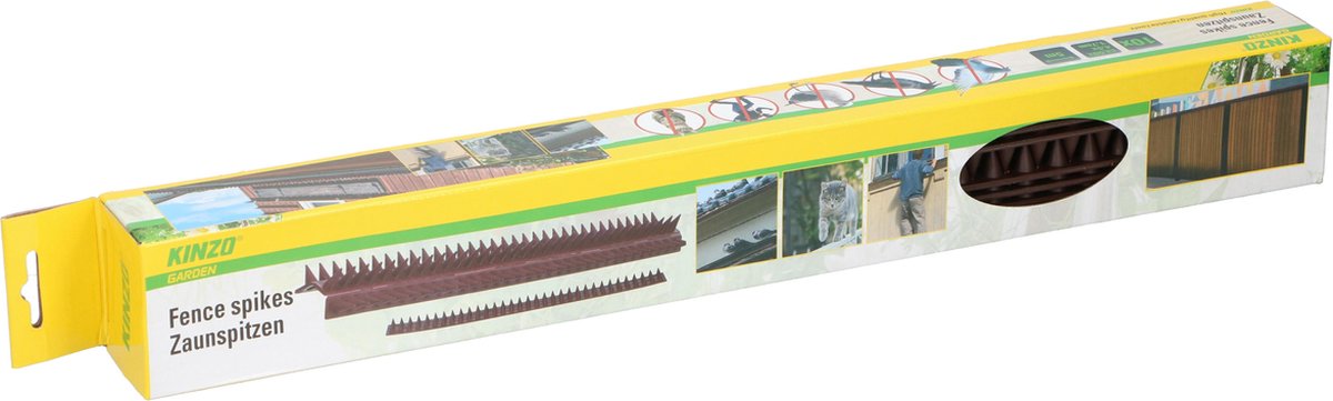 Bol.com Kinzo Anti Klim Strips - Hekpunten 10 stuks - Kattenverjager en Vogelwering - Totale Lengte 5M - Gemakkelijk te Bevestig... aanbieding