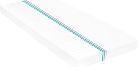 vidaXL Matras 7 Zone 10 cm PU-schuim H2 H3 180x200 cm