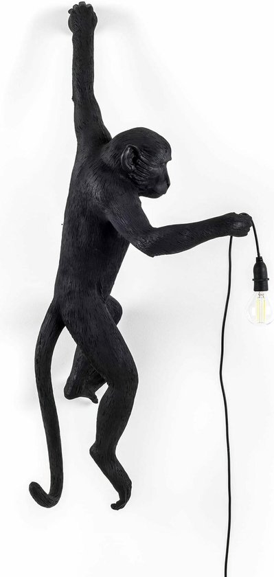 Seletti Wandlamp Monkey Hanging Black Left | bol.com