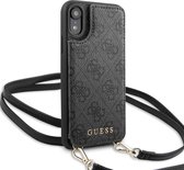 Guess 4G Crossbody Hard Case - Apple iPhone XR (6.1'') - Grijs