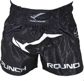 Punch Round Kickboks Broekjes NoFear Zwart Wit XL = Jeans Maat 36