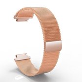 Voor Garmin Vivoactive HR / Approach S2 / S4 Milanese vervangende polsband horlogeband (roségoud)