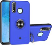 Voor Vivo Y19 & Y5s 2 in 1 pc + TPU beschermhoes met 360 graden roterende ringhouder (donkerblauw)