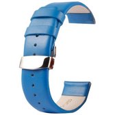 Kakapi voor Apple Watch 42 mm subtiele textuur dubbele gesp lederen horlogeband, alleen gebruikt in combinatie met connectoren (S-AW-3293) (blauw)