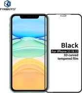 Voor iPhone 11 PINWUYO 9H 3D gebogen gehard glasfilm (zwart)