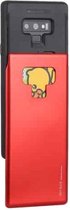 GOOSPERY Sky Slide Bumper TPU + PC Case voor Galaxy Note9, met kaartsleuf (rood)