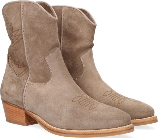 Shabbies Dames Enkellaarsjes 182020266 - Beige - Maat 38 | bol.com