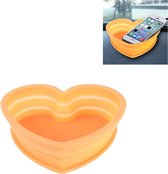 Hartvormige stijl schaalbare siliconen opbergdoos voor voertuig en huis (oranje)