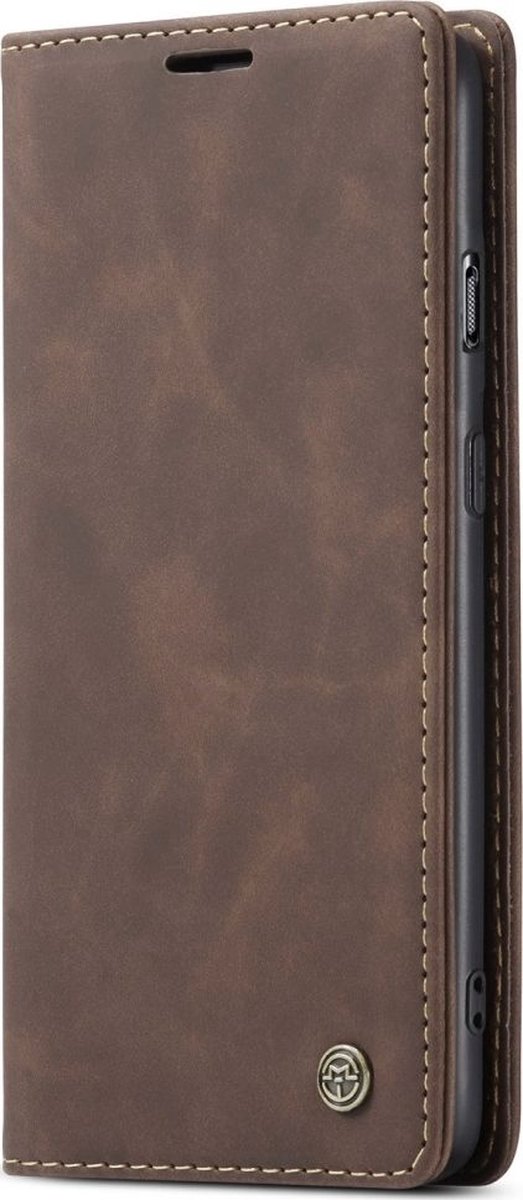 Caseme Telefoonhoesje geschikt voor OnePlus Nord Hoesje | Caseme 013 Bookcase Portemonnee | Pasjeshouder voor 2 Pasjes | Telefoonhoesje voor Pinpas / OV Kaart / Rijbewijs - Bruin