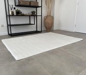 Fluweel vloerkleed hoogpolig - Wit 160x230 - Antislip