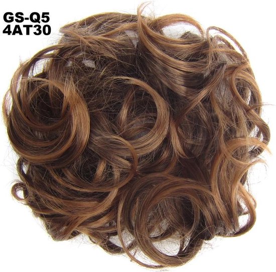 Beïnvloeden land universiteitsstudent Haar Wrap, Brazilian hairextensions knotje bruin/rood 4AT30# | bol.com